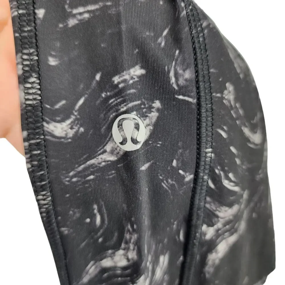 Lululemon Speed Tight II Full On Luxtreme Pockets in Grey and Black Size 8